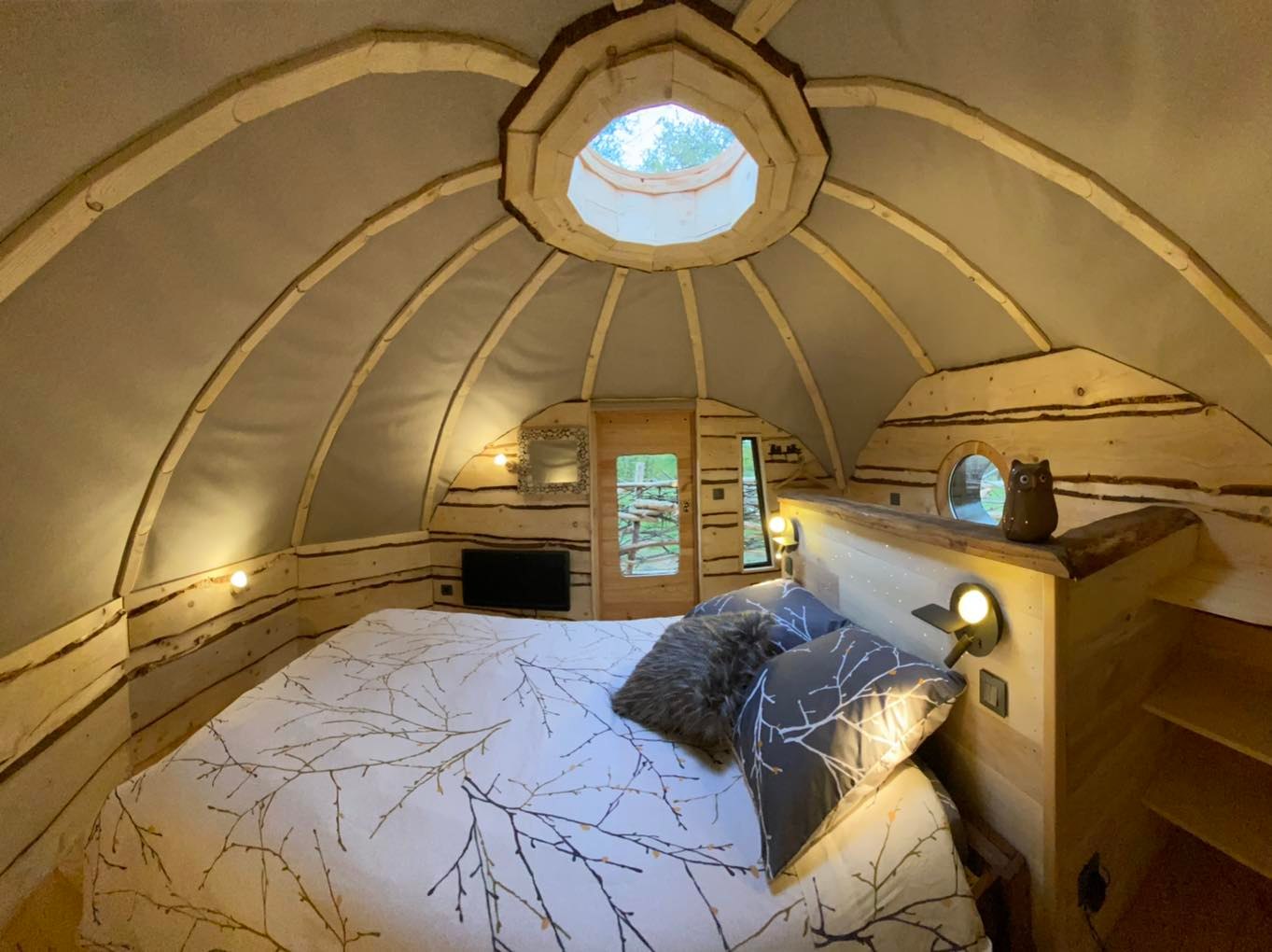 Chambre parentale cabane bois noctua