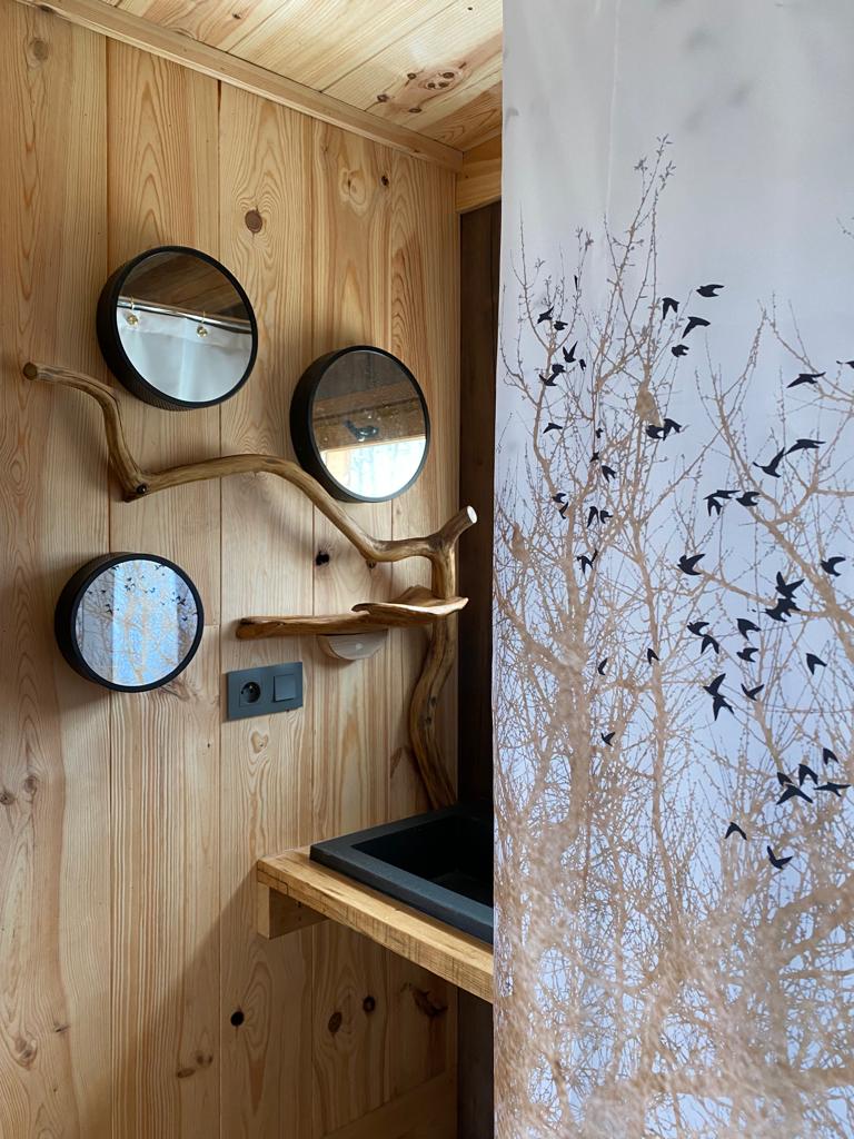 Déco cabane salle de bain