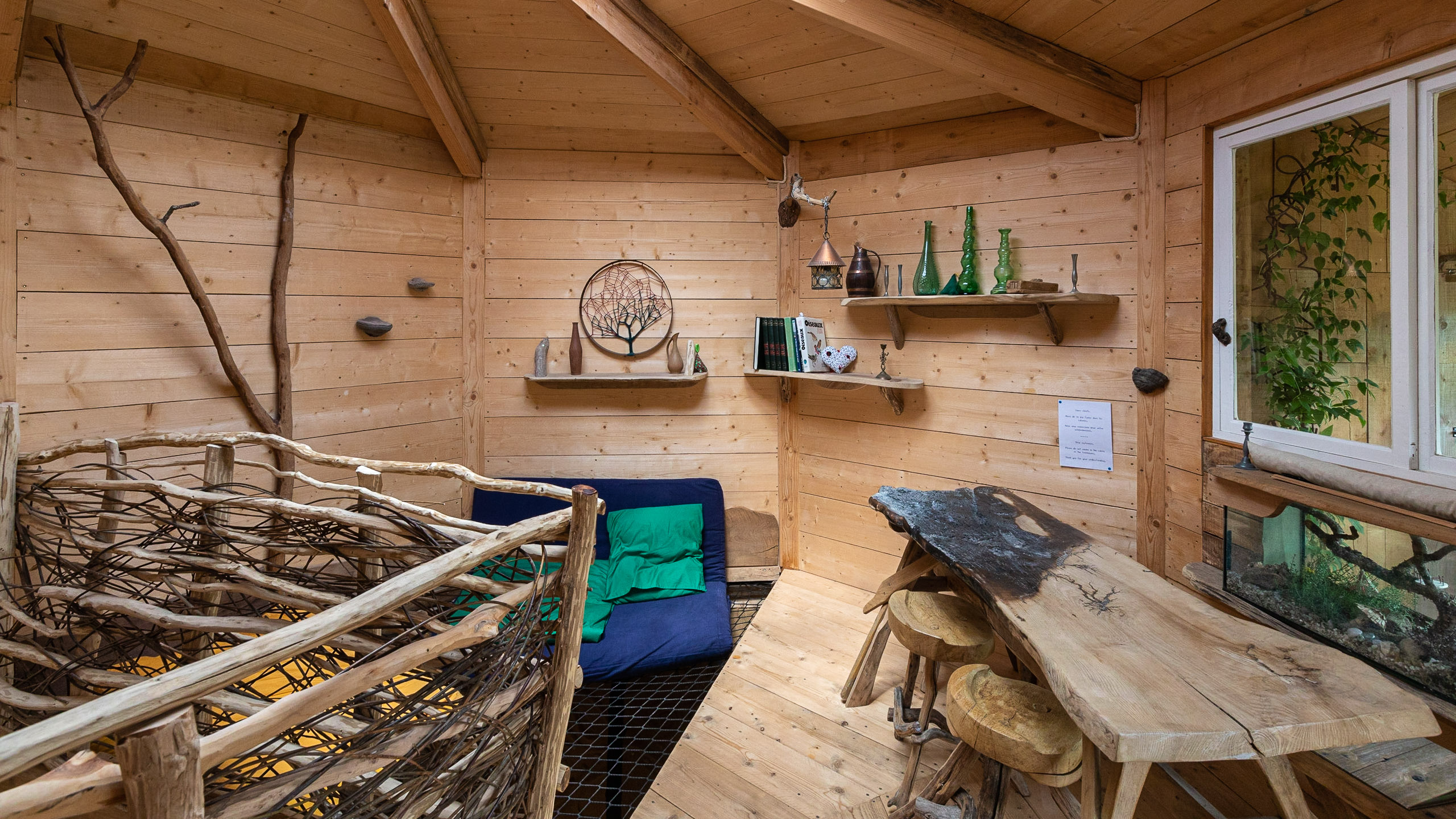 Intérieur cabane Gaia