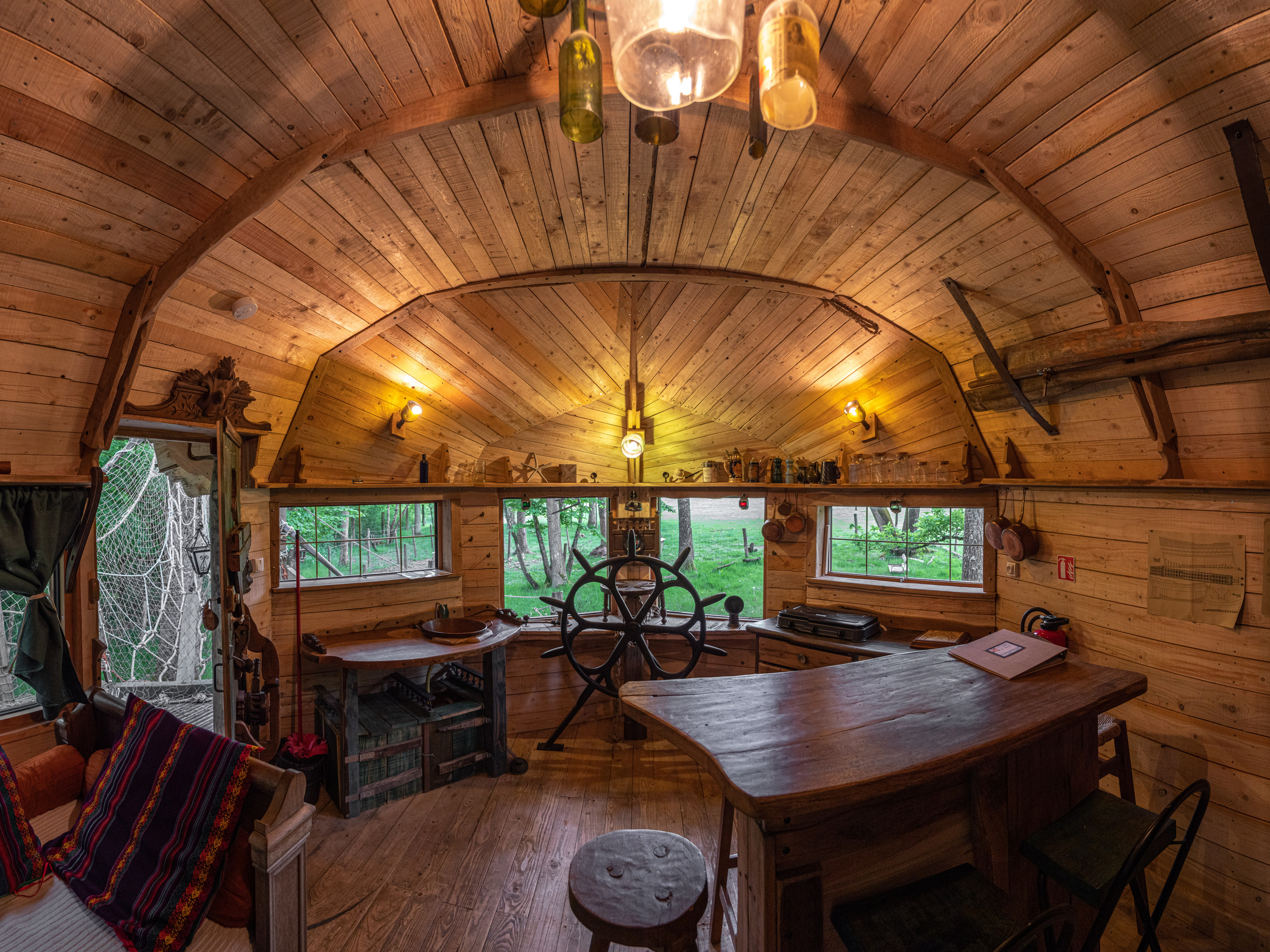 Intérieur cabane bateau