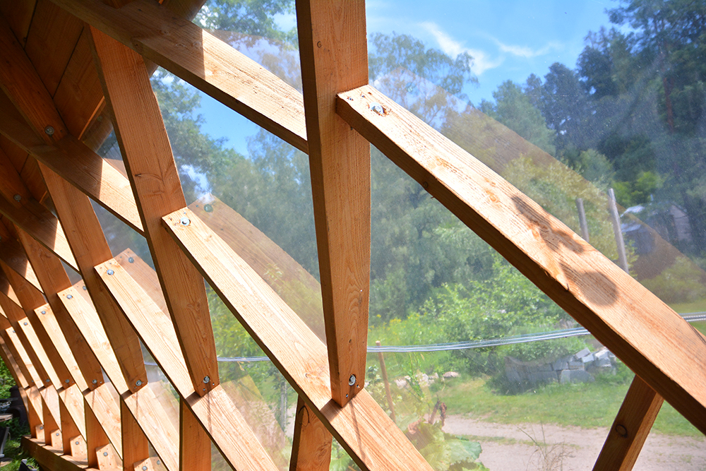 Détail charpente voûte